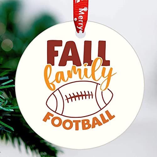 Есенски семеен фудбал украс керамички украс украс на новогодишна елка