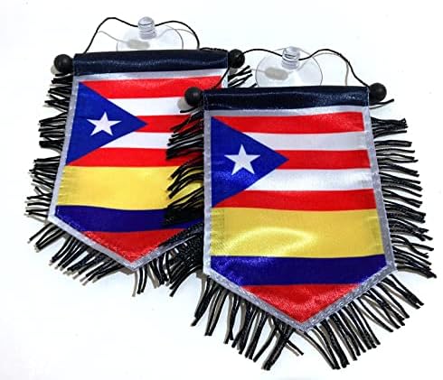 Порто Рико Колумбија Рикан Колумбиско знаме за додатоци за прозорецот на вратата на домот