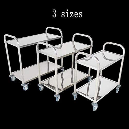 MTYLX количка, количка, повеќеслојни колички за домаќинство, складиште во хотел во количка, тешки мерачи од не'рѓосувачки челик рачки дизајн