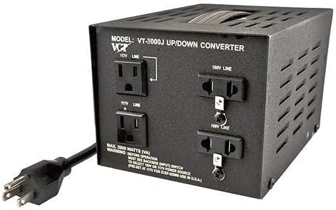 Трансформаторот на конверторот на јапонскиот напон VCT-5000J ја претвора Јапонија 100 волти во 110V или 110 волти на 100V