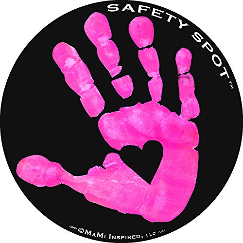 Магнет за безбедносно Место - Детски Отпечаток За Безбедност На Паркингот-Црна Позадина