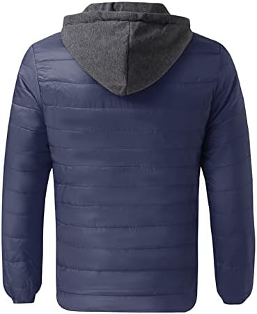 Јакна мажи зимска мода случајна јакна со цврста боја патент џеб џеб памучен пафтер удобност плус големина јакна