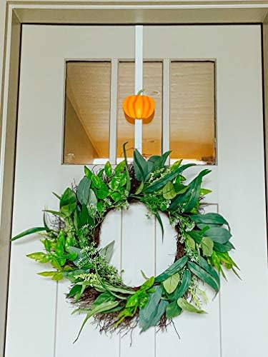 Зепур прилагодлива закачалка за белиот венец - кука за Божиќ и украс за Ноќта на вештерките за влезната врата со симпатични декоративни пластични