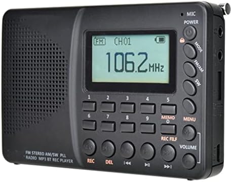 Dloett Portable Digital Radio LCD Display FM AM SW со функција за меморија за напојување на звучникот