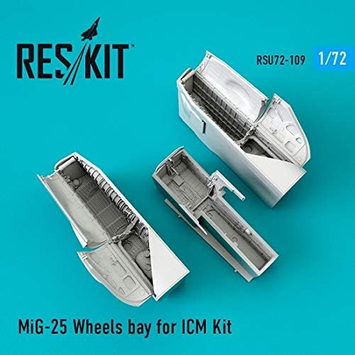 Reskit RSU72-0109-1/72 MIG-25 WHEELS BAY FOR MODAL SCALE SCALE SCALE COT