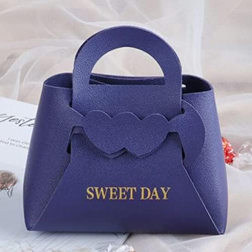 Jrdhgrk кожа подарок торба за свадбени фаворити и кутии за бонбони за роденденски Божиќни партии чоколадни кутии за кутија чанта чанта