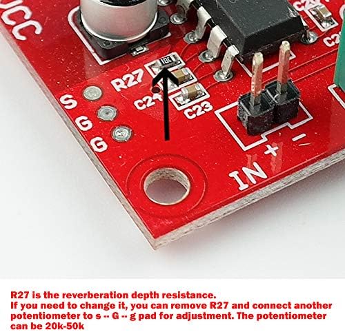 TeamNigt 2 PCS PT2399 Microphone Reverberation Board DC 6-15V Не е ефект на функција за пред-применувач Супер M65831 Преамплификатор