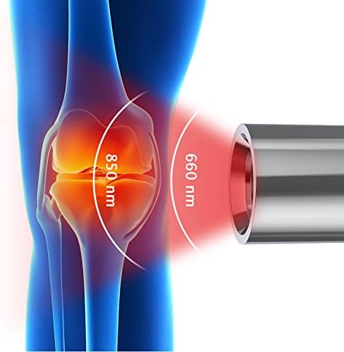 Секоја терапија со црвена светлина за олеснување на болката во мускулите, LED инфрацрвена лесна терапија факел рачно црвено светло стапче
