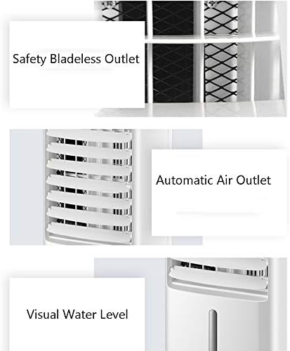 Лилијанг-Прилагодлив Вентилатор За Климатизација Со 3 Режими, Преносни Ладилници За Испарување Ладилник За Воздух, Навлажнувач На Двоен Резервоар