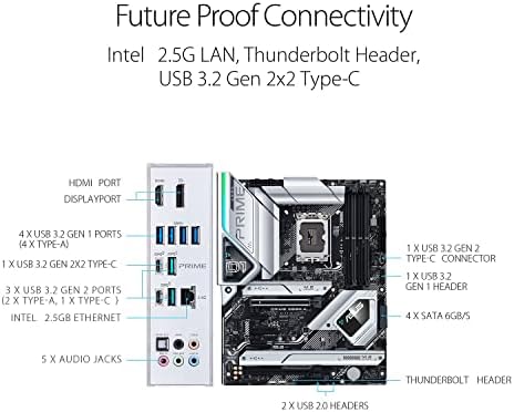 Inland 1TB Gen 4 PCIE 4.0 PS5 SSD со HeatSink+ Intel Core i7-12700K Desktop процесор со Asus Prime Z690-A ATX Gaming Mathoneboard Bundle