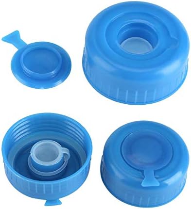 Капаци со шише со вода, магт 5 парчиња сина галон за пиење вода завртка за шише на капачето за замена на капачето за шише со шише со вода од 5,5