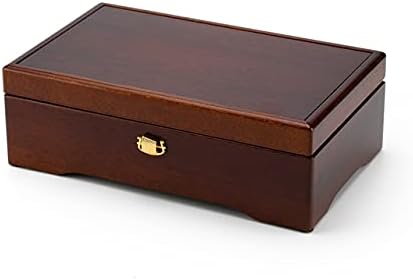 Класичен симплистички 72 Белешка Швајцарска кутија за накит од орев - Валс Бриланте ОП34 / Либестраум / Брамс '