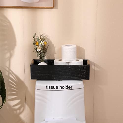Бања украс кутија тоалетна хартија корпа-декоративна дрвена складирање организатор за бања, корпа за отпадоци за складирање