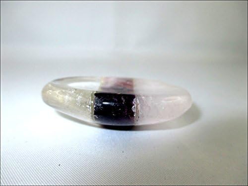 Jet Rose Crystal Amethyst врзан Загрижена камен ирска врежана Индија рачно изработена а ++ кристална брошура за торбички, палма палецот