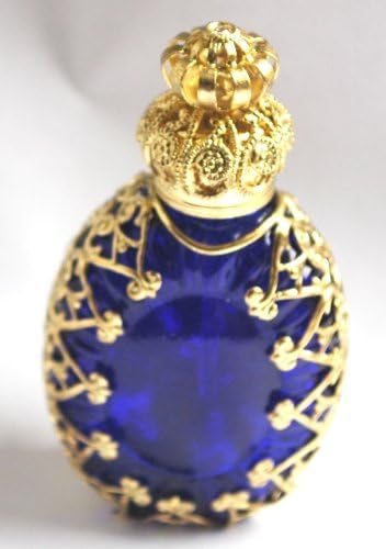 Подароците на Габриела чешки накит декоративни кобалт сини парфеми држач за шише со шише