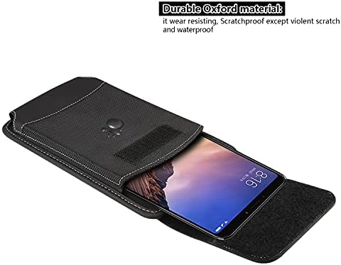 Телефонска заштитена торбичка со груб најлонски телефонски футрола, компатибилен со компатибилен со компатибилен со Huawei Mate 20x,