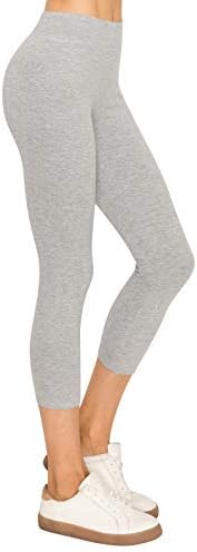 Основни панталони за хеланки на памук од памук, панталони-ersерси, целосна/капри редовна/плус големина