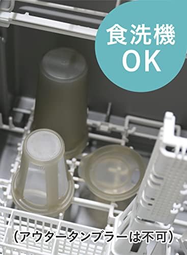 CB Јапонија УЦА Тумблер, вакуум изолиран, 11,8 fl oz, слонова коска (вклучена внатрешна чаша, безбедно машина за миење садови, топло и ладно