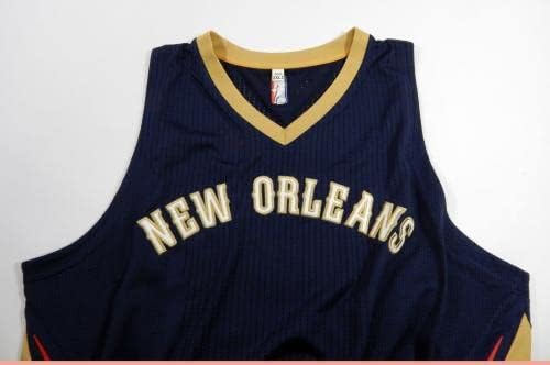 -17 Newу Орлеанс Пеликанс празна игра издадена Navy Road Jersey Adidas 2XL 759 - НБА игра користена