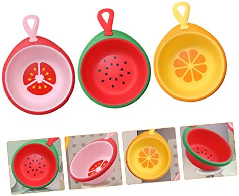 Зеродеко 3 парчиња дизајнирано басен за безбедно пешачење лице повеќенаменски дизајн за преносно овошје за миење садови за миење садови Прекрасни