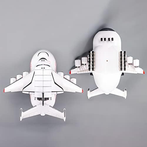 Superflex 3D печатен модел на голем транспортен авион, 17,5 x 18,5 x 11см воен авион завршен модел за возрасни, модел со висока симулација