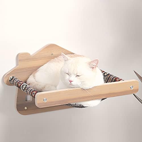 Мачка Хамак Мачка Ѕид Мебел Со 2 Чекори Модерна Мачка Кревет &засилувач; Мебел За Големи Мачки Или Писе