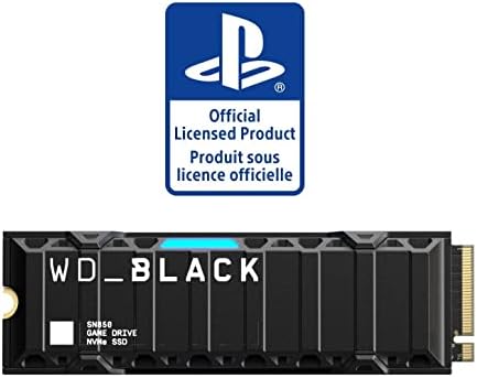WD_BLACK 2TB SN850 NVMe SSD ЗА PS5 Конзоли Со Цврста Состојба Со Heatsink-Gen4 PCIe, M. 2 2280, до 7.000 MB/s-WDBBKW0020BBK-WRSN