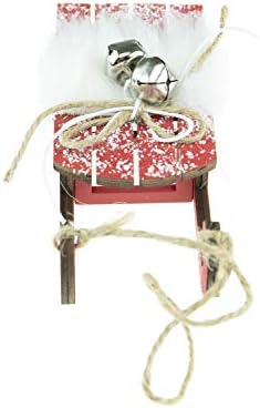 Паметни Креации 1 Пакет Божиќни Санки Украс, Разнишан Празничен Декор За Новогодишни Елки