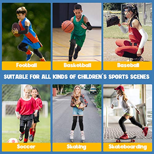 Влошки за колена за деца/млади - Шилд колена за спорт - Идеален колена за кошарка, бејзбол, фудбал, борење, велосипедизам, одбојка