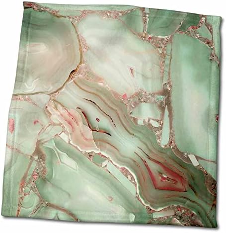 3drose Слика на луксузно светло зелено мермер Агат скапоцен камен Минерал Малахит кварц - крпи