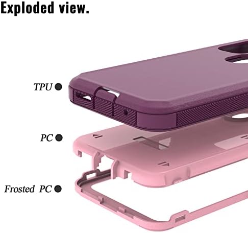 FCCLSS Case Case Case For Motorola Moto G Pure/Moto G Power 2022, Moto G Pure 2021 Case Case Heavy Duty Hybrid 3 In 1 ShockPruof Drop-Defender