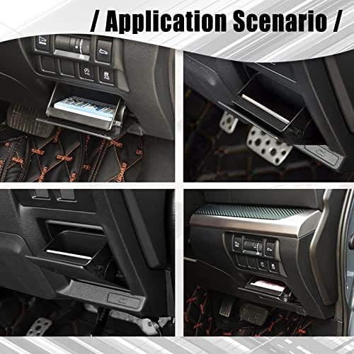 Црната кутија за осигурувачи на ABS, садот за монети внатрешна лента за складирање, компатибилен со Subaru XV Crossstrek Forester Outback Legacy Impreza WRX STI додатоци