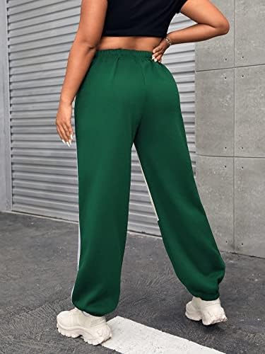 Soly Hux Women'sенски графички буква Печати еластична половината џемпери во боја на бојата пријатно трчање џогери панталони