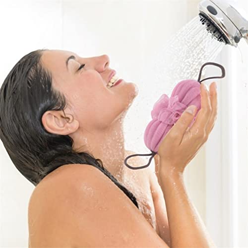 Fomiyes loofah сунѓер сунѓер сунѓер 3 парчиња бања loofah туш ексфолирајќи го телото чистач од мешунка за миење на телото, пријателски миење на телото, бања сунѓер за жени и д?