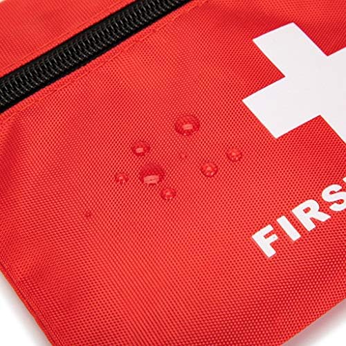 ПАКСАМБ Црвена торба за прва помош Мал комплет за прва помош празна торба за медицинско складирање за комплети за прва помош, пакет за итни