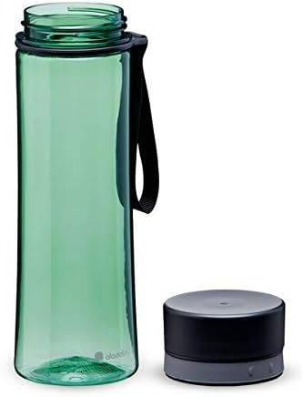 Aladdin Aveo Leakproof Произведено шише со вода 0,6L босилек зелено - широк отвор за лесно полнење - без БПА - Едноставно модерно шише со вода