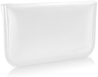 Boxwave Case компатибилен со Motorola Moto G7 Plus - Елитна торбичка за кожен месинџер, синтетички кожен покритие дизајн на пликови за моторола