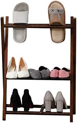 Затворање 2020 Решетка за чевли за чевли за складирање креативно мали 2-слоеви решетки за чевли за дома, влез во спална соба за складирање дрвени