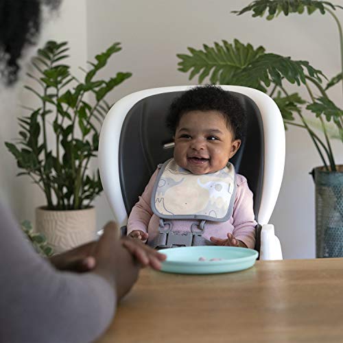 Лесно Јадење 4-Пакување Абсорбента Тери Поддржани Памук Бебе Лигавче Во Собата За Јадење Или Заби-Пасиште