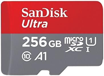 Sandisk 256gb Микро SDXC Ултра Мемориска Картичка Класа 10 Работи Со Samsung Galaxy A10e, A10s, A30s, A50s, A90 5g Телефонски