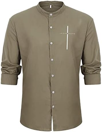 Мажог маж-случајни кошули со копчиња со кратки ракави со кратки ракави со кратки атлетски кошули за мажи солидно копче надолу кошула