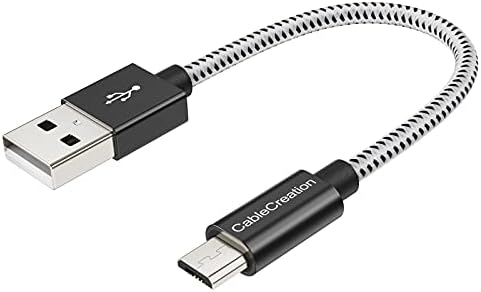 Пакет - 2 артикли: Краток микро USB кабел + 60 парчиња кабелски врски 6 инчи