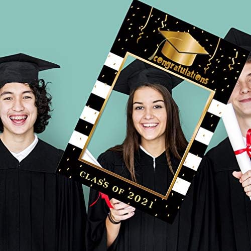 Valiclud Рамка за дипломирање селфи фото рамка класа од 2021 година, партиски партиски штанд за фотографии за матуранти за матуранти за дипломирање фаворизираат материј