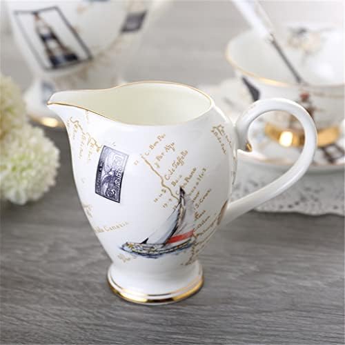 Чаша за кафе Европски стил чај, керамички чајник, креативен сет за кафе, англиски попладневен чај, чаша за коски од кина, миризлив чај сет