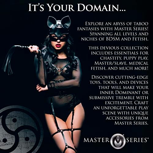 Мастер серија Екстремни BDSM извршител понижувач со ограничувања на глуждот, црно