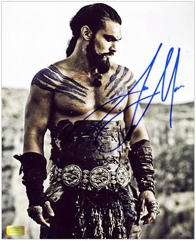 Asonејсон Момоа автограмираше 8x10 Khal Drogo Dothraki Warrior Photo
