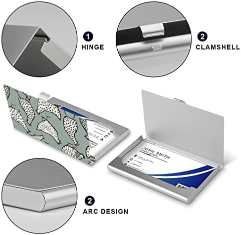 Рачно Нацртани Кокошки Држач За Визит-Картички Тенок Паричник За Визит-Картички Случај За ИДЕНТИФИКАЦИЈА На Кредитна Картичка