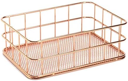 Ренслат корпа за складирање метална жица полици за бања организатор розово злато четка држач за пенкало жица мрежа бања тоалети за складирање бас