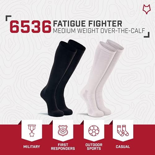 Foxriver Unisex Fightige замор на возрасни борец со средна тежина со атлетски чорапи, бели, средни нас