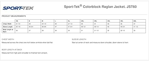 Sport -Tek - Colorblock Raglan јакна.
